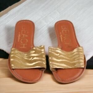 Gold and Brown Women's Sandals